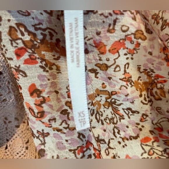 NWOT Free People Lola Chiffon Floral Print Kimono - Picture 5 of 5